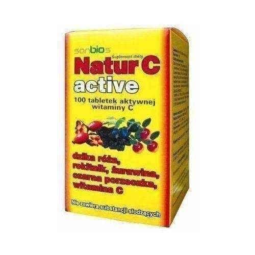 NATUR C ACTIVE 500mg x 100 tablets UK