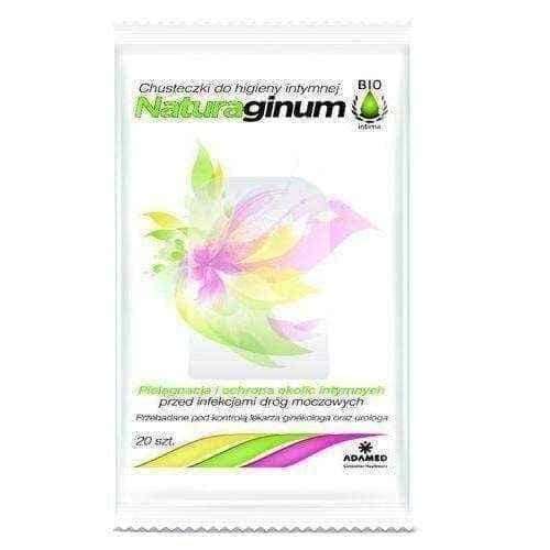 NATURAGINUM BIOINTIMA Intimate wipes x 20 pieces, feminine wash UK