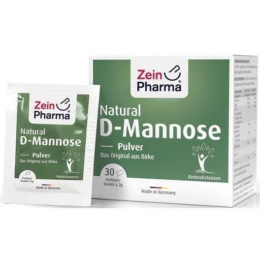 NATURAL D-Mannose 2000 mg powder sachet 30X2 g UK