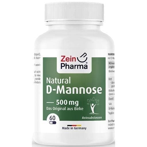 NATURAL D-Mannose 500 mg capsules 60 pcs UK