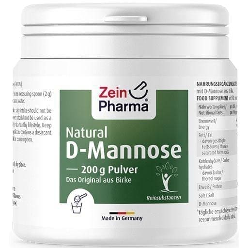 NATURAL D-Mannose from birch ZeinPharma powder 200 g UK