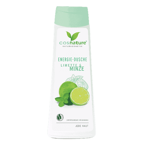 Natural energizing shower gel with lime and mint 250ml UK