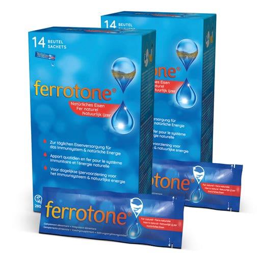 Natural iron supplements, FERROTONE natural iron bag UK