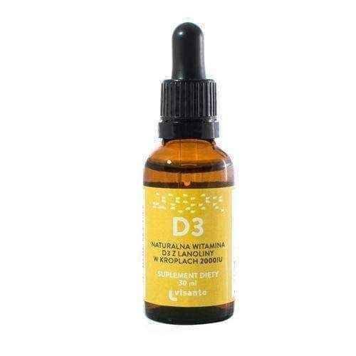 Natural vitamin D3 from lanolin 2000j.m drops 30ml (850 drops) UK