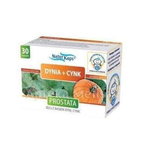 NaturKaps Pumpkin + Zinc x 30 capsules, pumpkin benefits, zinc benefits UK