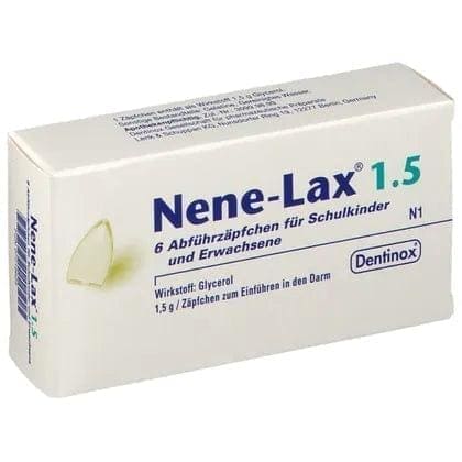 NENE LAX 1.5 glycerol suppository for school children and adults UK