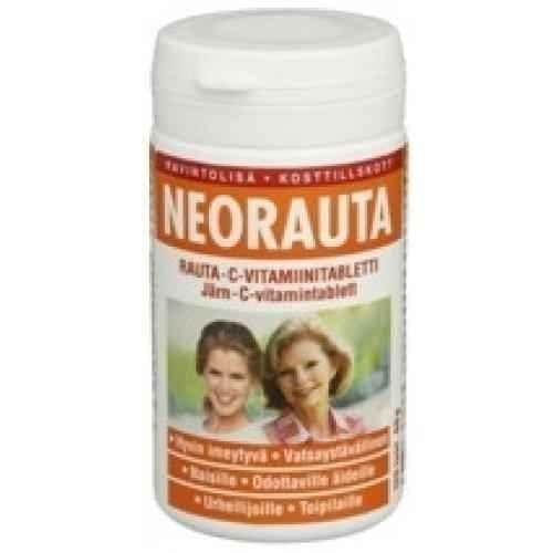 NEORAUTA, Natural iron + vitamin C 500mg. 120 tablets UK