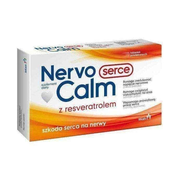 NervoCalm Heart x 20 tablets, l theanine, resveratrol UK