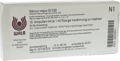 NERVUS VAGUS GL D 30 ampoules, How to treat depression, epilepsy, migraines UK