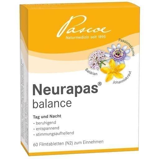 NEURAPAS Balance valerian root for anxiety, passion flower 60 pcs UK