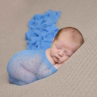 Newborn Baby Photography Props Soft Swaddle Knit Stretch Wrap Blanket UK
