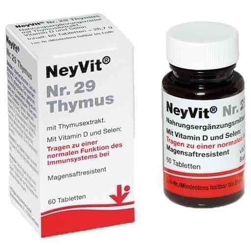 NEYVIT No. 29 thymus enteric-coated tablets 60 pcs UK