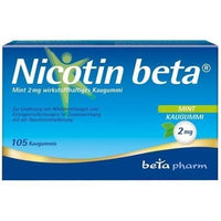 NICOTIN beta (nicotine) Mint 2 mg chewing gum UK