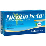 NICOTINE gum, beta, nicotine withdrawal, Fruitmint 4 mg chewing gum UK