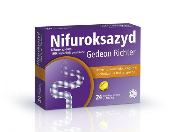 Nifuroxazide (NIFUROKSAZYD) Gedeon Richter 100 mg 24 UK
