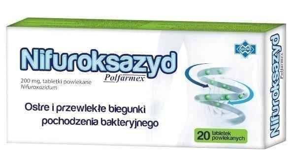 Nifuroxazide (Nifuroksazyd) Polfarmex x 20 tablets UK