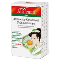 Night sweats, hot flashes, ALSIFEMIN 100 climate active with soya 1x1 capsules UK