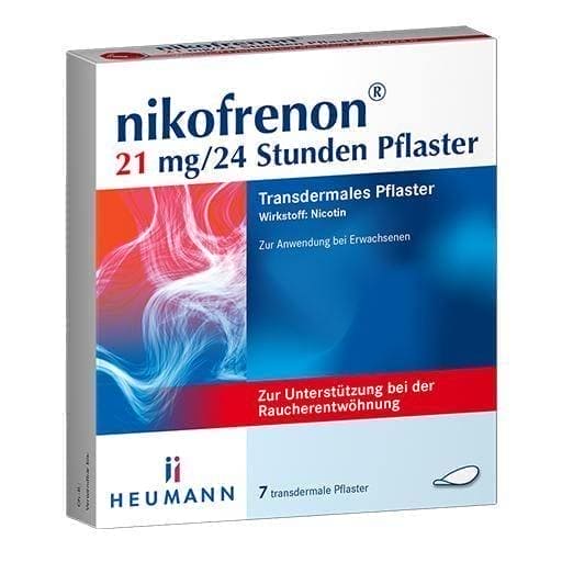 NIKOFRENON 21 mg- 24 hours, nicotine patches 7 pc UK