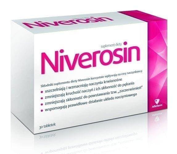 NIVEROSIN, blood vessels of the body, arteries veins and capillaries UK