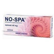 NO-SPA 0.04 x 40 tablets muscle spasms gastrointestinal, cardiovascular and biliary tract UK