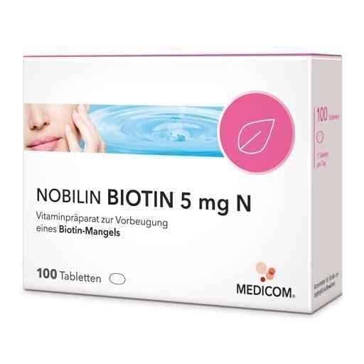NOBILIN Biotin 5 mg N tablets 100 pc metabolic enzymes UK