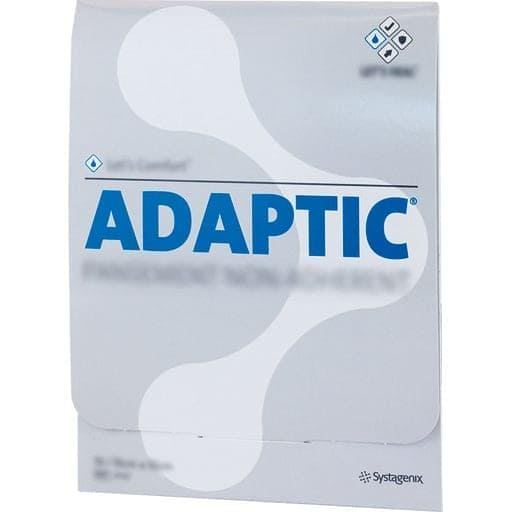 Non adhesive dressings for wounds, ADAPTIC 10x10 cm moist dressing UK