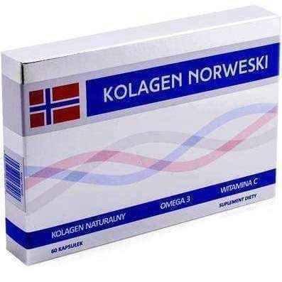 Norwegian Collagen x 60 capsules, salmon oil UK