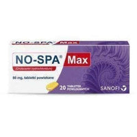 NOSPA Max x 20 - 80 mg tablets relaxant properties tolerate pain resulting contractions UK