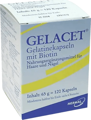 nourish hair and nails, GELACET gelatin capsules with biotin UK