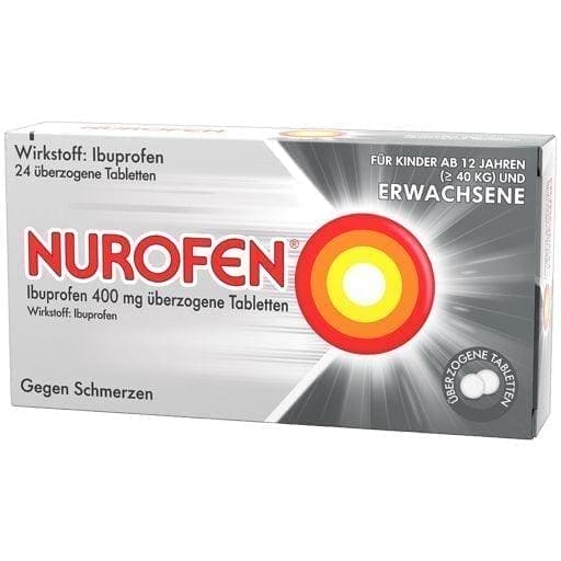NUROFEN Ibuprofen 400 mg coated tablets UK