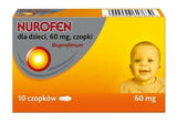 NUROFEN suppositories 60mg x 10, For use in children over 3 months UK