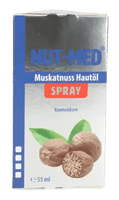 Nut med spray, NUT Med Nutmeg Skin Oil Spray UK