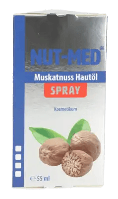 Nut med spray, NUT Med Nutmeg Skin Oil Spray UK