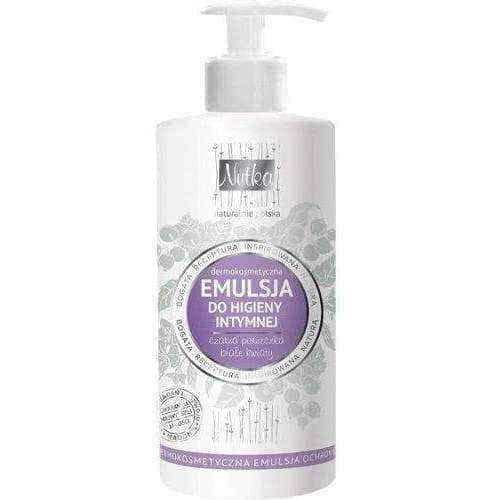 Nutka Dermocosmetic emulsion for intimate hygiene black currant and white flowers 222ml UK