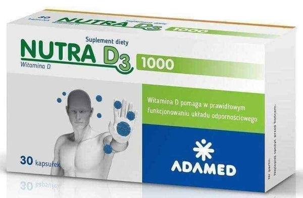 Nutra D3 1000 x 30 capsules UK