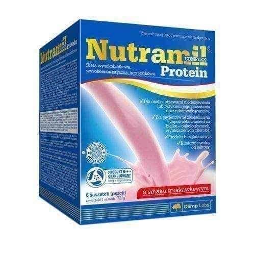 Nutramil complex Protein strawberry flavored sachets x 6 UK