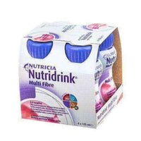 NUTRIDRINK Multi Fiber flavored strawberry 4 x 125ml UK