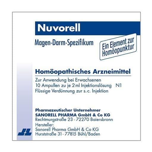 NUVORELL ampoules 10X2 ml strychnine, Strychnos nux vomica UK