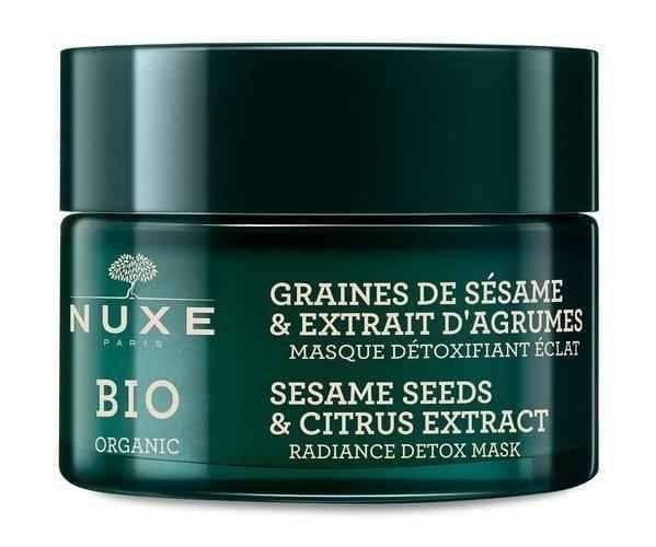 NUXE BIO Illuminating detoxifying mask - extract of citrus and sesame seeds 50ml UK