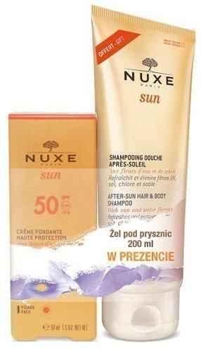 NUXE Sun Delightful face and body sunscreen SPF50 50ml + Care shower gel after tanning 200ml Free! UK