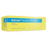 Nystatin, oral cavity, oral thrush, ADICLAIR oral gel UK