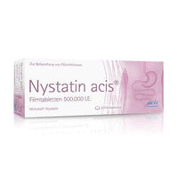 Nystatin, yeast infection treatment, NYSTATIN acis film-coated tablets UK