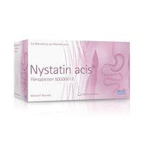 Nystatin, yeast infection treatment, NYSTATIN acis film-coated tablets UK