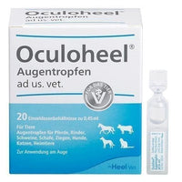 OCULOHEEL eye drops ad us.vet. Single dose pipet. 20 pc UK