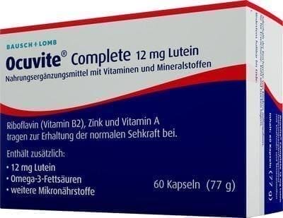 OCUVITE Complete 12 mg Lutein Capsules 60 pcs UK