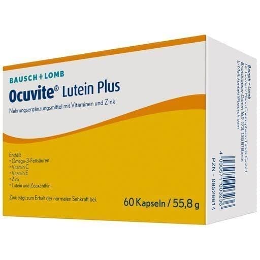 OCUVITE Lutein Plus capsules 60 pcs docosahexaenoic acid (dha) UK