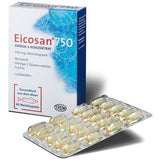 Oil from deep-sea fish, EICOSAN 750 Omega-3 concentrate soft capsules UK