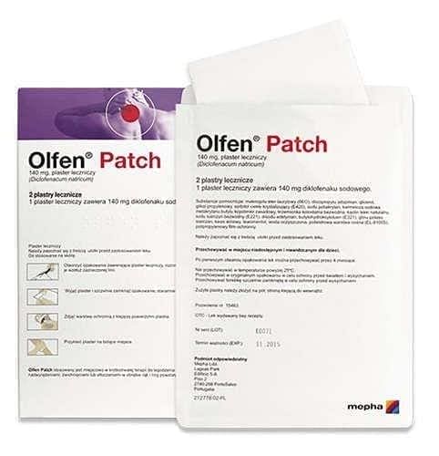 OLFEN PATCH slices x 2, lower back pain treatment at home UK