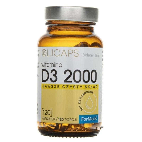 OLICAPS Vitamin D3 2000 120 capsules UK
