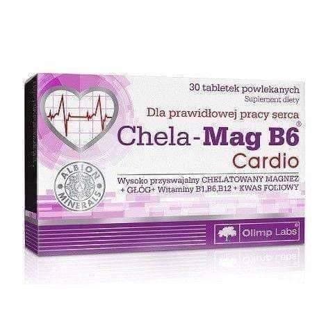 OLIMP Chela-Mag B6 Cardio x 30 tablets B vitamins and magnesium UK